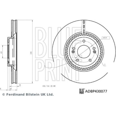 Bremsscheibe | ADBP430077