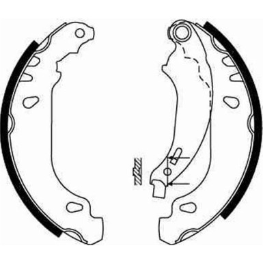 71 461 023 Bremsbacken | PEUGEOT 206 98 | GS8642