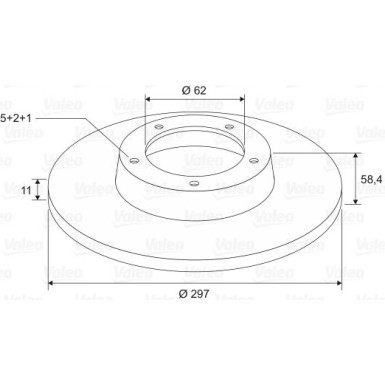 VALEO Bremsscheibe | 197656