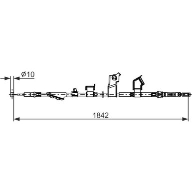 Handbremsseil | HONDA Civic 8 05 | 1987482911