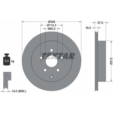 Bremsscheibe Suzuki T. Grand Vitara 05 | 92222200