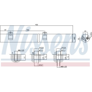 Trockner PKW | MERCEDES M-Klasse W164 05 | 95596