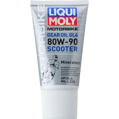 Liqui Moly Motorbike Gear Oil (GL4) 80W-90 Scooter 150 ml | 1680 | mineralisch,150ml Tube Kunststoff