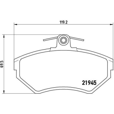 BREMBO Bremsklötze VA | SEAT Arosa, Ibiza VW Caddy 95-09 | P 85 032