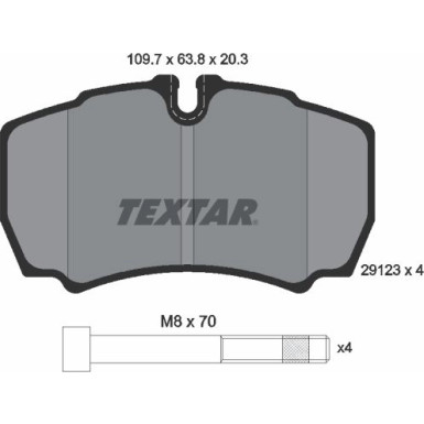 Bremsbelagsatz Iveco T. Daily 99-/06-/11-/14 | 2912303