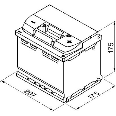 S5 001 BOSCH | PKW-Batterie | 12V 52Ah 520A | 0 092 S50 010