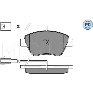 Bremsbelagsatz Fiat P. Punto/Doblo 05-/500/Mito | 025 237 0517/PD