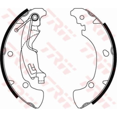 40 461 028 Bremsbacken | FIAT Idea,Punto,LANCIA Musa 03 | GS8488