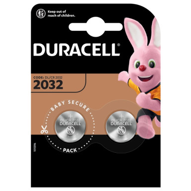 Duracell Lithium CR2032 Knopfbatterie 2 Stk Blister | 5000394203921