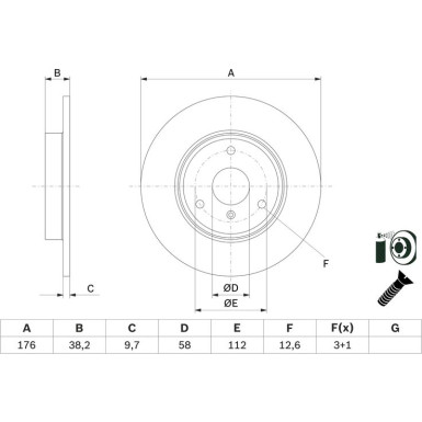 Bremsscheibe | SMART Fortwo 98 | 0 986 479 E74