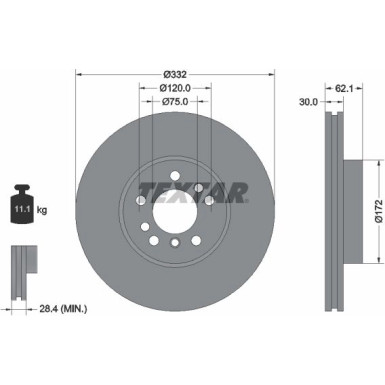 Bremsscheibe Bmw P. X5 3.0-4.4 00-06 | 92107205