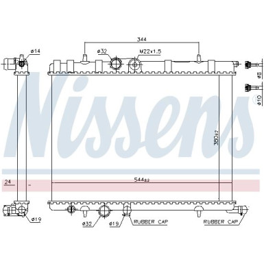 NISSENS Motorkühler | 63502