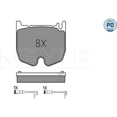 Bremsbelagsatz Db P. W220/R230 01-12 | 025 235 4117/PD