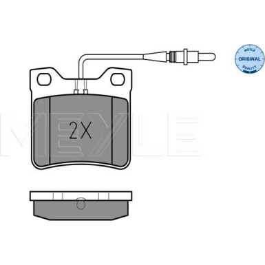 Bremsbelagsatz Db T. Vito 108-114 02/96- Mit Sensor | 025 219 0417/W