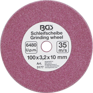 BGS Schleifscheibe | für Art. 3180 | Ø 100 x 3,2 x 10 mm | 3177