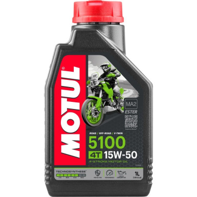 Motul 5100 Road / Off Road 4T MA2 15W-50 1 Liter | 104080