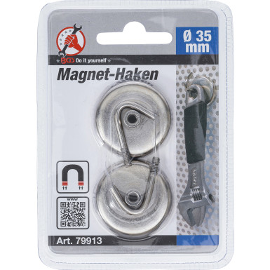 BGS Magnet-Haken | rund | Ø 34 mm | 2-tlg. | 3,5 kg | 79913