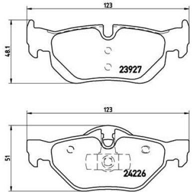 BREMBO Bremsklötze HA | BMW E81,E90,X1 04 | P 06 038