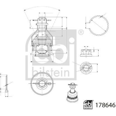 Traggelenk VA li/re | SUZUKI SX4,Vitara 13 | 178646