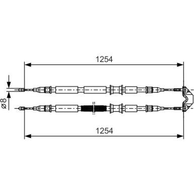 Handbremsseil | CHEVROLET,OPEL | 1987477764