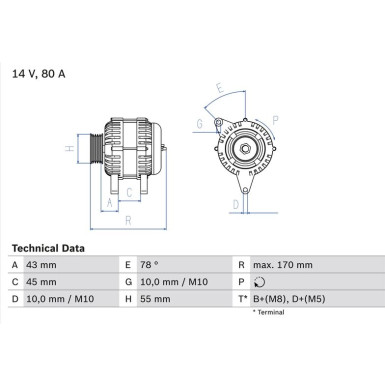 Lichtmaschine | CITROEN,FIAT,PEUGEOT | 0 986 042 081