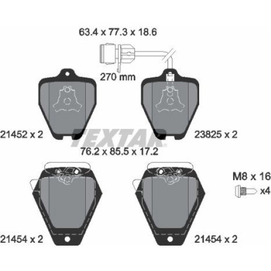 Bremsbelagsatz Vw S. A6 97 | 2145201