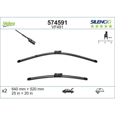 VM491 VALEO Silencio X.TRM Wischer | Audi A6 | 574591