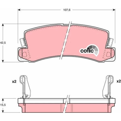 Bremsbelagsatz Toyota T. Camry/Carina/Celica 1,6-3,0 86-01 | GDB1168