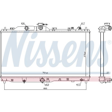 Wasserkühler PKW | Mazda CX-3 1.5D 15 | 606109