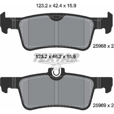 Bremsbelagsatz Peugeot T. 308 1.2-2.0 13 | 2596801