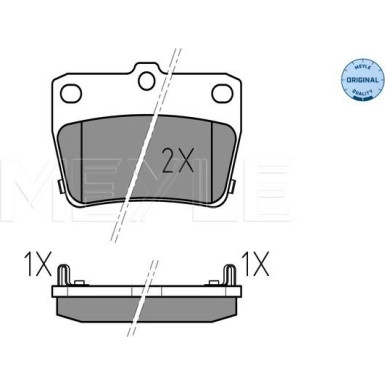 Bremsbelagsatz Toyota T. Rav-4 1.8/2.0/2.0D 00- Mit Sensor | 025 236 5614/W