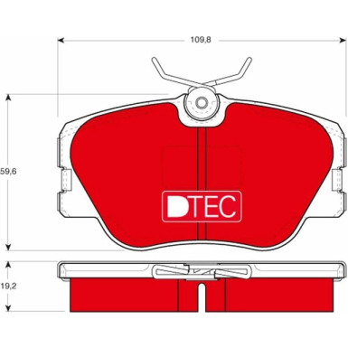 Bremsbelagsatz Db P. W124/W201 85-96 Dtec Cotec | GDB818DTE