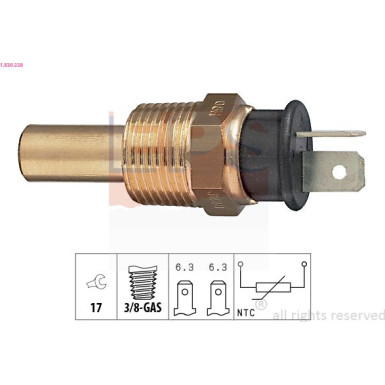 Sensor, Kühlmitteltemperatur | 1.830.228