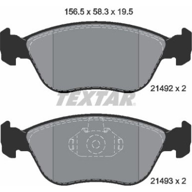 Bremsbelagsatz Volvo P. C70/V70/S70 2,0-2,5 97-05 | 2149201