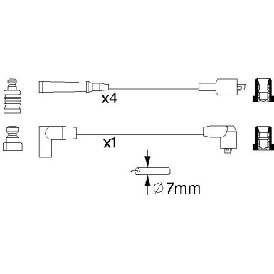 Zündleitungssatz | VOLVO 240 | 0 986 356 866