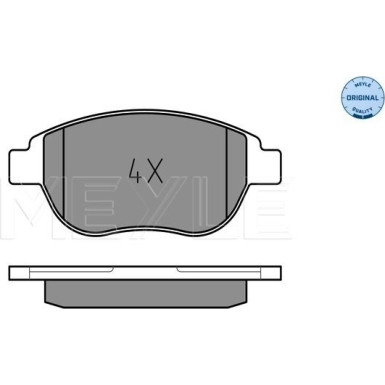 Bremsbelagsatz Peugeot S. 307 | 025 236 0019