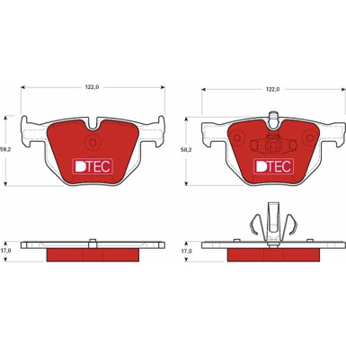 Bremsbelagsatz Bmw T. 3 05-13 Dtec Cotec | GDB1560DTE