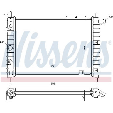 Wasserkühler PKW | OPEL Kadett E | 63058A