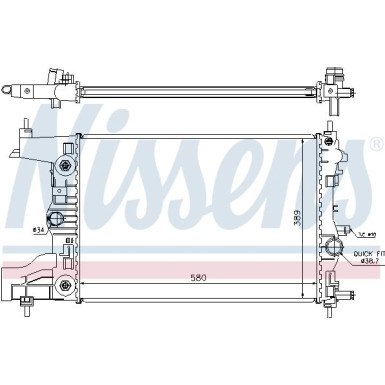 Wasserkühler PKW | OPEL ASTRA J 09- 1.6 I 16V | 630728