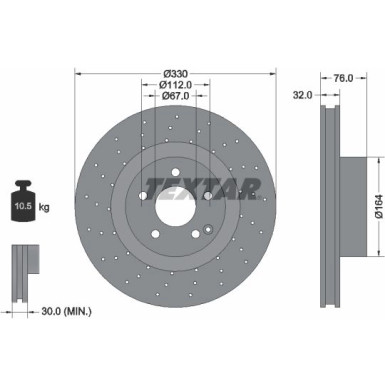 Bremsscheibe Db P. W220 98-05 | 92099205