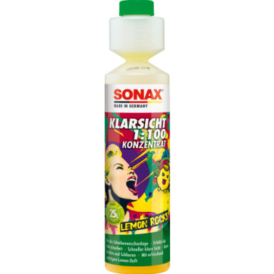 SONAX | KlarSicht 1:100 Konzentrat Lemon-Rocks 250ml | 03701410