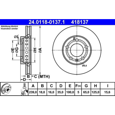 Bremsscheibe Vw P. Fox/Polo 01-11 | 24.0118-0137.1