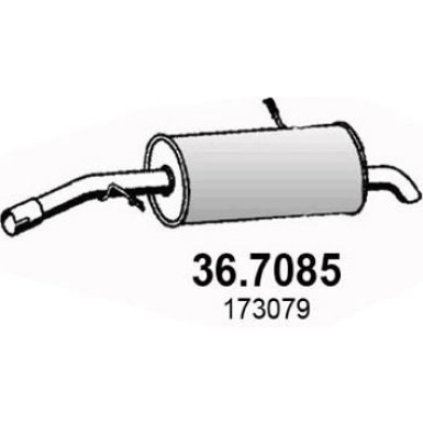 Endschalldämpfer | PEUGEOT 207 1.6 07 | 36.7085