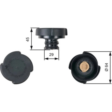 Kühlerverschlußdeckel | BMW E32,E34,E36,E38,E39,E46,X5,Z3 | RC204