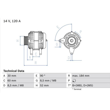 Lichtmaschine | ALFA 166,156 | 0 986 041 280