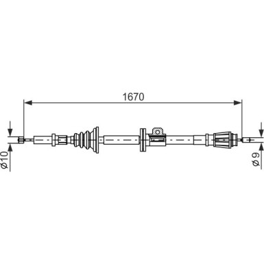 Handbremsseil | VOLVO S70,850 91 | 1987477357