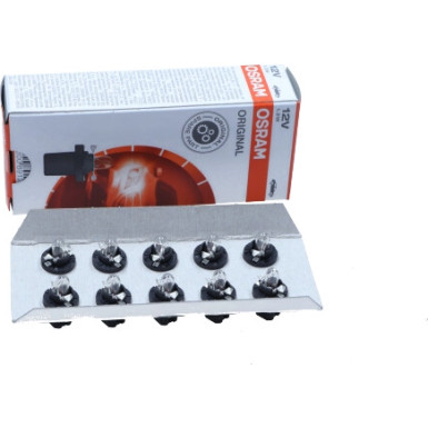 BAX 8,5d/2 Osram | 12V 1,2W Black | PLASTIKSOCKEL | 2721MF