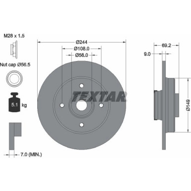 Bremsscheibe | 92305403