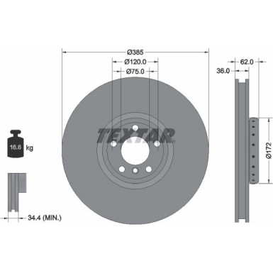 Bremsscheibe Bmw P. X5/X6 10-Pr | 92266525