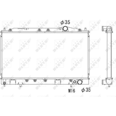 NRF Motorkühler | 53521
